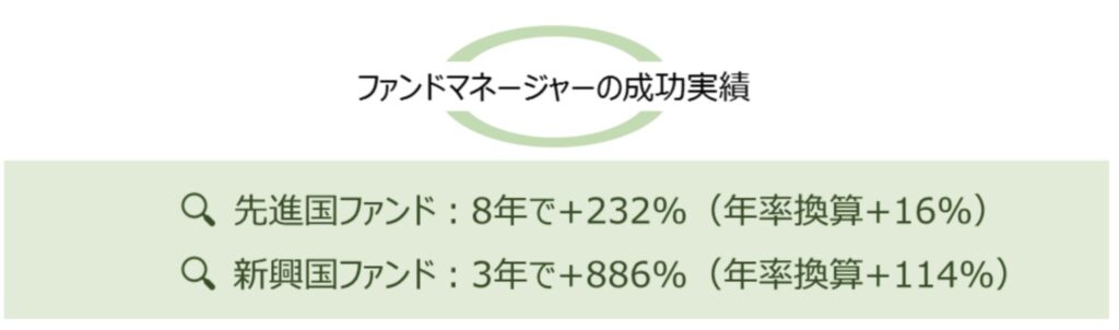 オリエントマネジメントのファンドマネージャーの運用実績