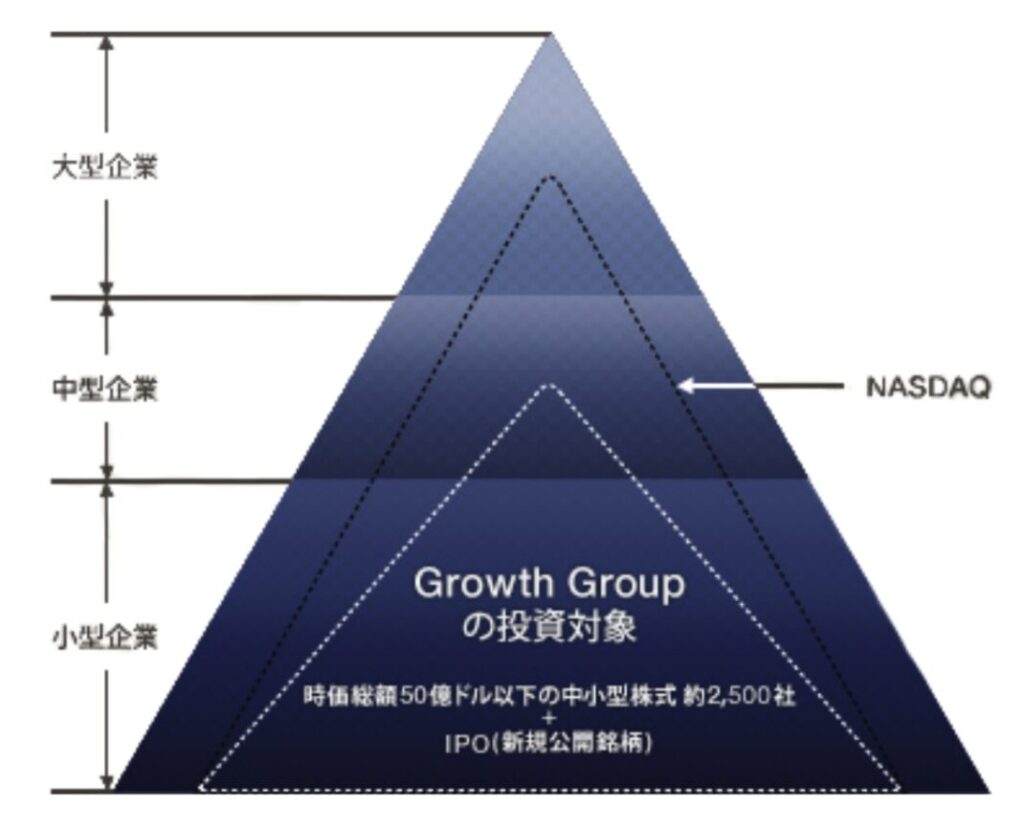 厳選米国中小型成長株式ファンドがターゲットとする銘柄群